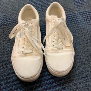 Cream White Vans
